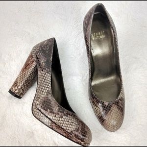 Stuart Weitzman Snake Print shoes
